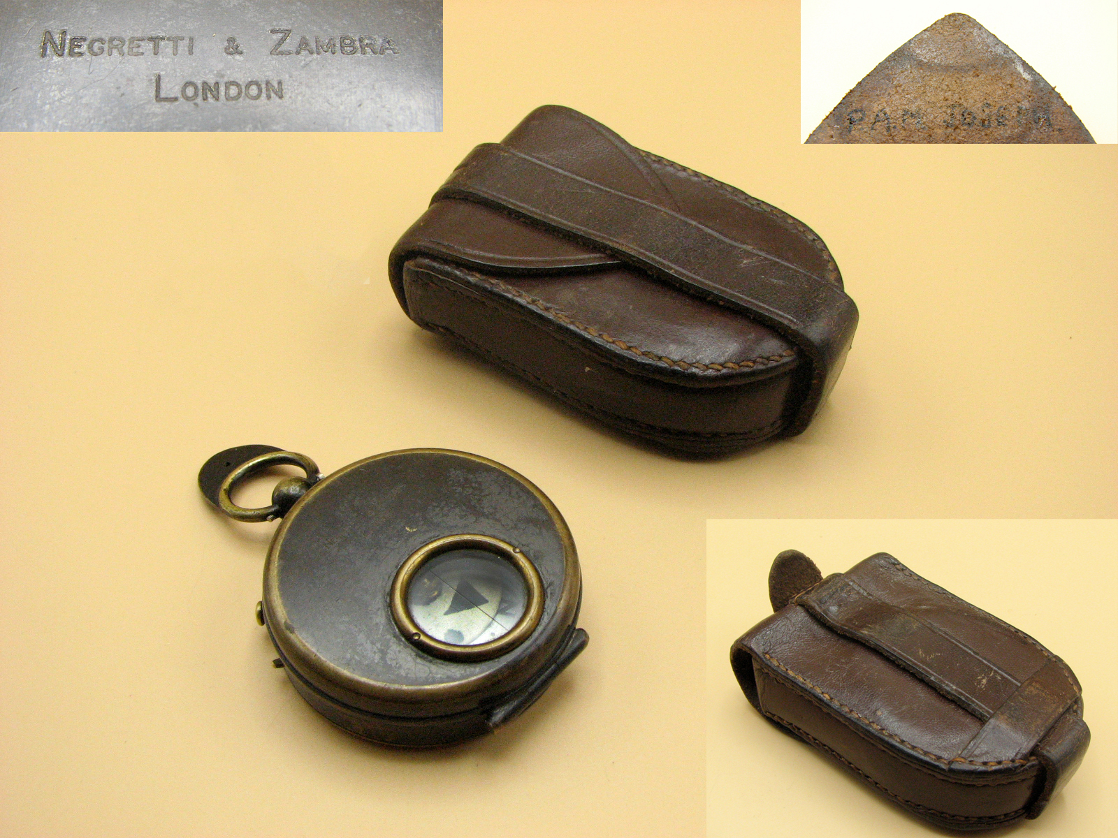 Late 19th century Negretti & Zambra pocket marching compass